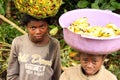 Young banana sellers