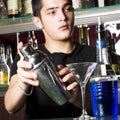 Young barman Royalty Free Stock Photo