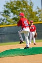 Little league pitcher Royalty Free Stock Photo