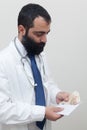 Young beard male doctor Royalty Free Stock Photo