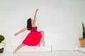 Young beautiful ballerina dancing Royalty Free Stock Photo