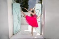 Young beautiful ballerina dancing Royalty Free Stock Photo