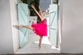 Young beautiful ballerina dancing Royalty Free Stock Photo