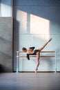 Young beautiful ballerina posing in studio Royalty Free Stock Photo