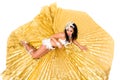 Belly dancer lying Royalty Free Stock Photo