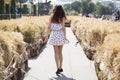 Young beautiful brunette woman in white dress Royalty Free Stock Photo