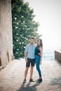 Young beautiful couple lovers Royalty Free Stock Photo