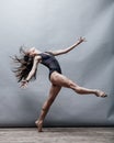 Young beautiful dancer posing in studio Royalty Free Stock Photo