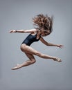 Young beautiful dancer posing in studio Royalty Free Stock Photo