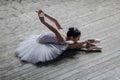 Young beautiful dancer posing in studio Royalty Free Stock Photo