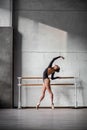 Young beautiful dancer posing in studio Royalty Free Stock Photo