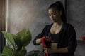 Young and beautiful female boxer Royalty Free Stock Photo