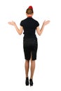 Young beautiful flight attendant Royalty Free Stock Photo