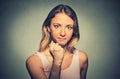 Young beautiful frustrated angry woman. Royalty Free Stock Photo