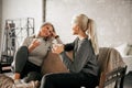 Mother With Teenage Daughter At Home Talking Royalty Free Stock Photo