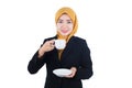 Young and Beautiful Muslimah Business Woman