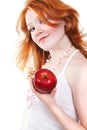 Young beautiful red woman Royalty Free Stock Photo