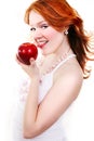 Young beautiful red woman Royalty Free Stock Photo