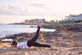 Young beautiful sportwoman practicing yoga Royalty Free Stock Photo