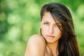 Young beautiful woman with bare Royalty Free Stock Photo