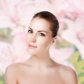 Young beautiful woman with healthy skin Royalty Free Stock Photo