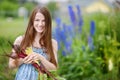 Young beautiful woman holding fresh vegetables Royalty Free Stock Photo