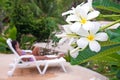 Young beautiful woman relaxing Royalty Free Stock Photo