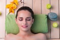 The young beautiful woman during spa procedure Royalty Free Stock Photo