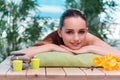 The young beautiful woman during spa procedure Royalty Free Stock Photo