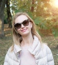 Young beautiful woman in sunglases Royalty Free Stock Photo