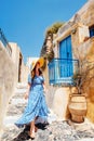 Young woman in Pyrgos village