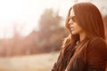 Young beautiful woman wearing sunglasses - closeup Royalty Free Stock Photo