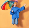 Young beautiful woman wearing winter clothes smiling happy Royalty Free Stock Photo