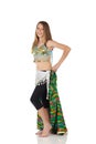 Young belly dancing girl Royalty Free Stock Photo