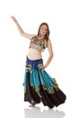Young belly dancing girl Royalty Free Stock Photo