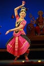 A young bharatnatyam artist amazing performance in Bengaluru,Karnataka,India on April 8,2017