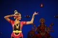 A young bharatnatyam artist amazing performance in Bengaluru,Karnataka,India on April 8,2017