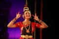 A young bharatnatyam artist amazing performance in Bengaluru,Karnataka,India on April 8,2017