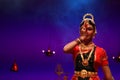 A young bharatnatyam artist amazing performance in Bengaluru,Karnataka,India on April 8,2017