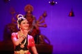 A young bharatnatyam artist amazing performance in Bengaluru,Karnataka,India on April 8,2017