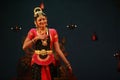 A young bharatnatyam artist amazing performance in Bengaluru,Karnataka,India on April 8,2017