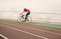 Young biker road bike blurred Royalty Free Stock Photo