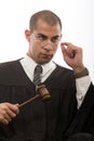 Young black african american judge Royalty Free Stock Photo