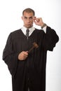 Young black african american judge Royalty Free Stock Photo