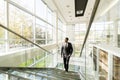 Young black man walking in office Royalty Free Stock Photo