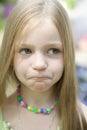 Young blond astonishing girl Royalty Free Stock Photo