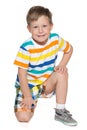 Young blond boy Royalty Free Stock Photo