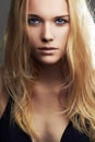 Young blond woman.Beautiful blonde Girl Royalty Free Stock Photo