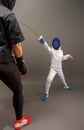 Two fencing workout