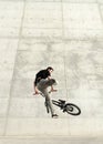 Young BMX bicycle rider Royalty Free Stock Photo